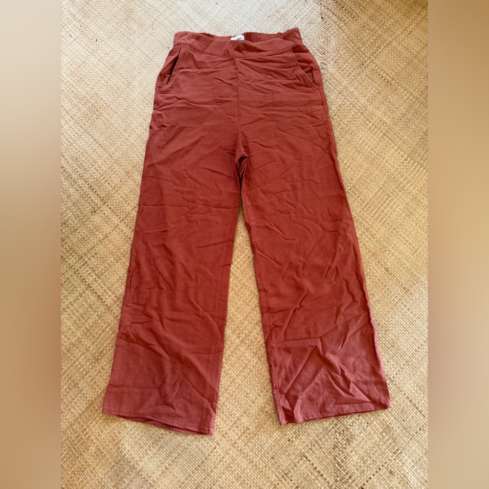 Rhythm Terracotta / Coral Colored Classic Pants